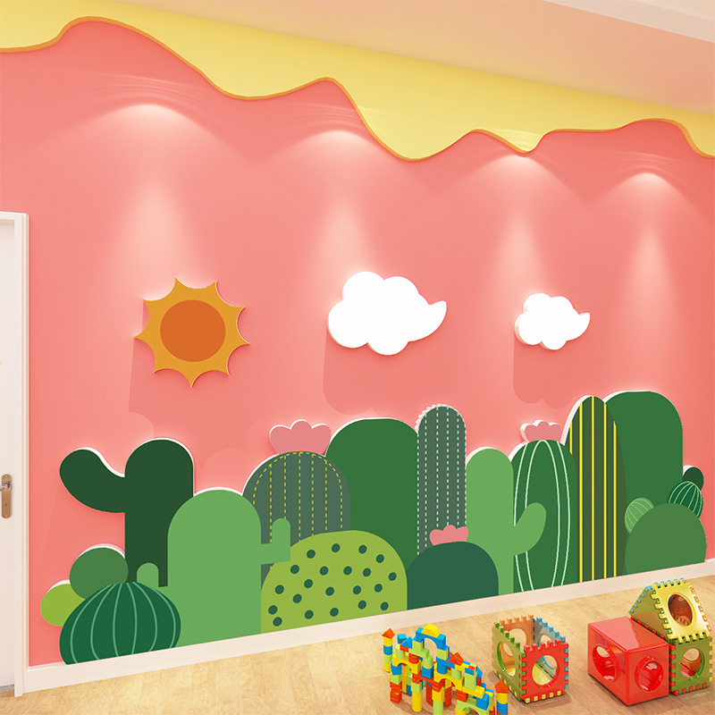 幼稚園環創材料森林動物テーマ文化壁貼り完成品教室配置管理班壁面装飾|undefined