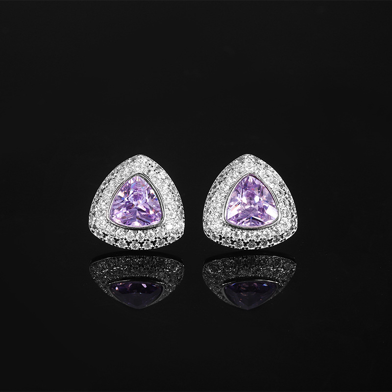 2024 nuevo conjunto de triángulo de grasa azul de corte de nido de pájaro de simulación chapado en oro con fondo de cobre de Zhuang Shengsheng 17*17-12*12