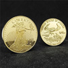 New model 2024 Foreign Trade Coin Freedom Goddess Commemorative Coin Memorial Coin Cross -border Eagle Ocean Commemorative Coin Source Factory