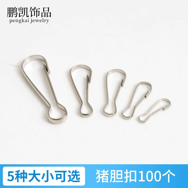 Accessory (Pengkai) Keychain Clip, Stainless Steel, Assorted Sizes, Pack of 100
