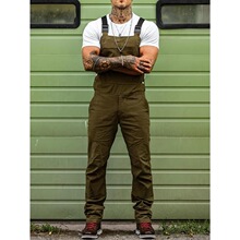 F 36466 Men's Solid Color Overalls ŷ����ʿ��װ�� �羳