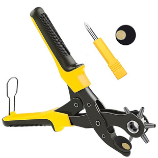 Multifunctional belt punching pliers round hole flat hole oval hole punch belt leather leather paper punching pliers
