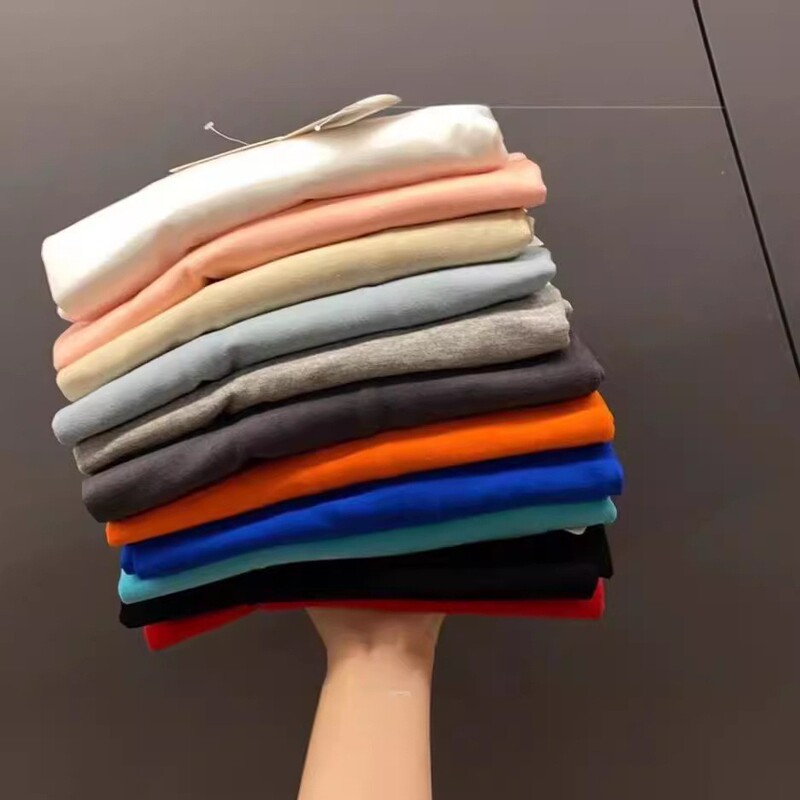 2025 Short-Sleeved T-Shirt Youjia Candy-Colored Round Neck Unisex Style 11 Colors Pure Cotton Short-Sleeved 2025 Short-Sleeved T-Shirt Youjia Candy-Colored Round Neck Unisex Style 11 Colors Pure Cotton Short-Sleeved