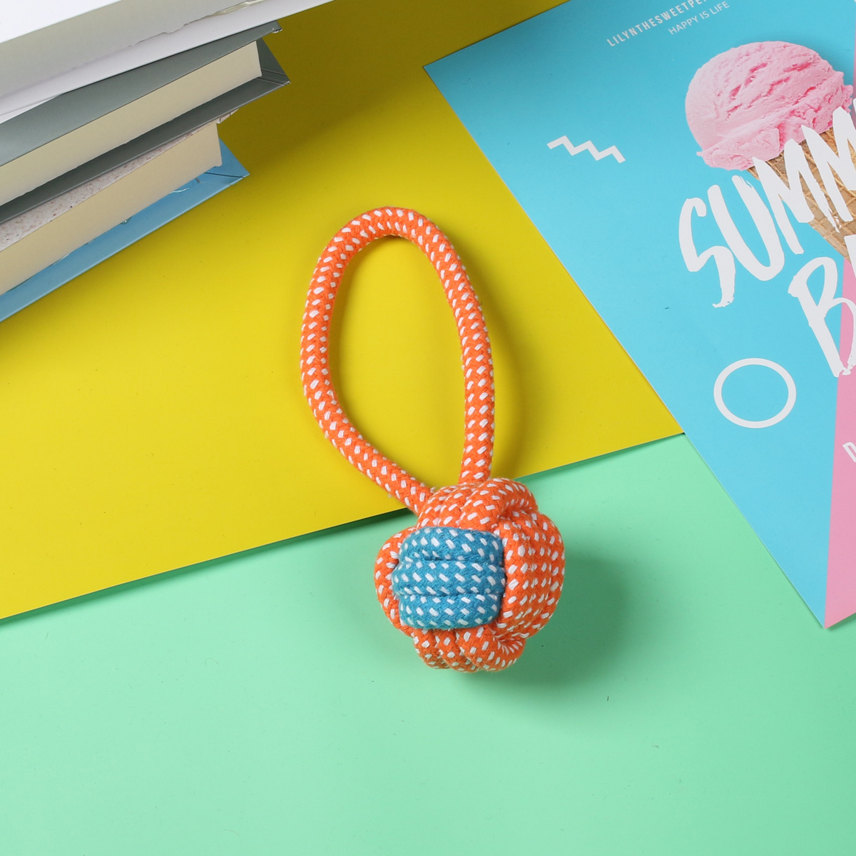 Productos para mascotas, cordón de algodón, dientes de molienda, juguetes para perros, bolas de juguetes para perros pequeños y medianos, juego de juguetes para perros