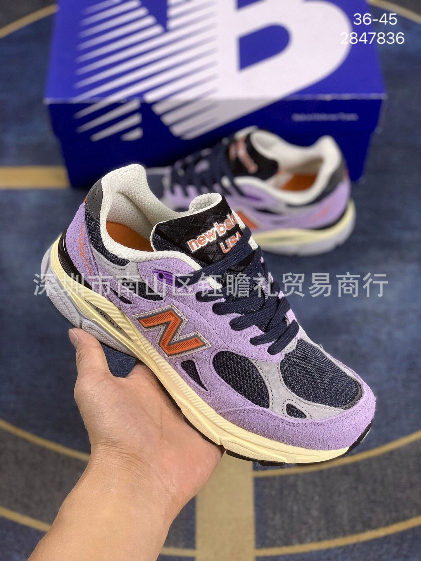 Кроссовки (New Balance) повседневные из сетки и замши, легкие, размеры 36–45