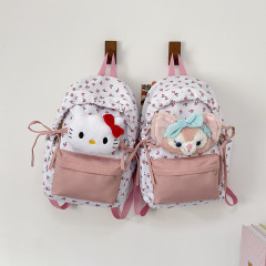 高見え人形かわいい女の子バックパック新しい高品質通勤バックパック怠惰なスタイル日本の学生スクールバッグ