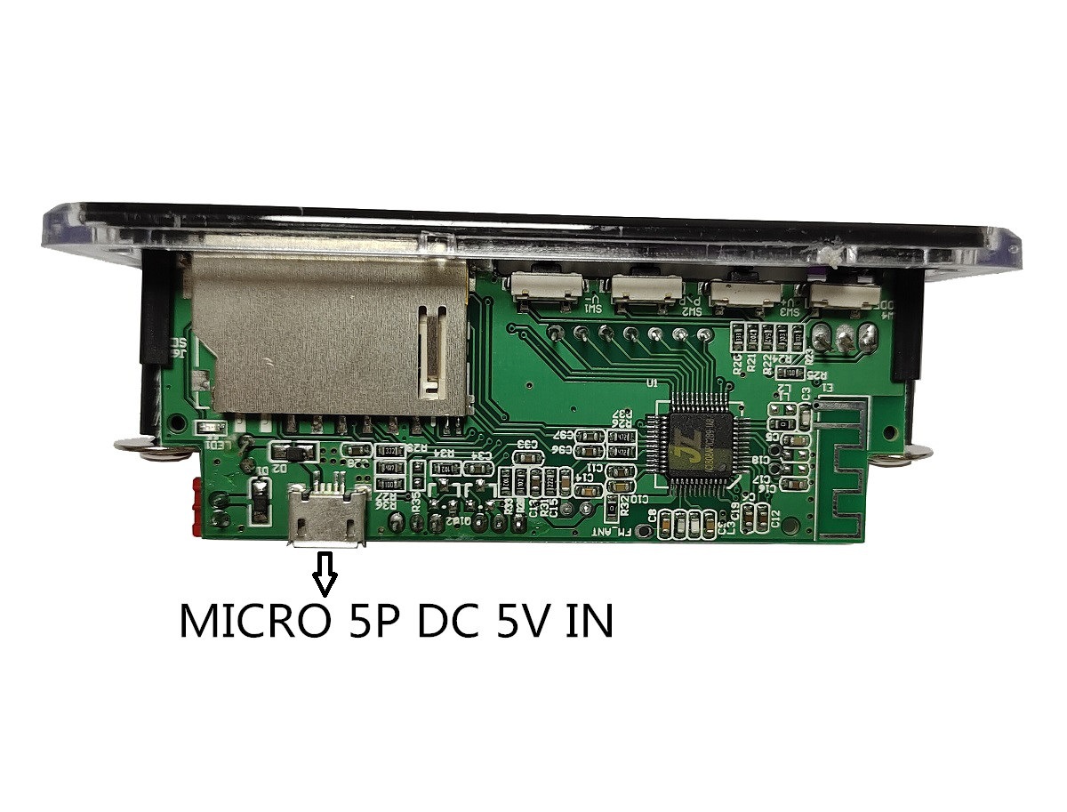 Tablero del decodificador de MP3 del coche Bluetooth tarjeta del módulo del tablero del PCBA Bluetooth pequeño tablero del sonido del altavoz mini tablero del decodificador del altavoz