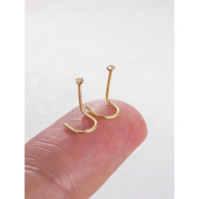 A 14404 Stainless steel nose ring ����ֱǻ��羳����ͨ��