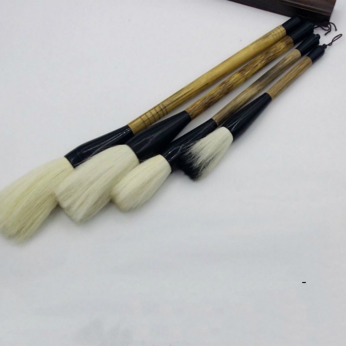 Fábrica al por mayor accesorios de baile rendimiento danza decoración pelo de oveja gran escritura cepillo pluma cubo pluma agarrar pluma cuatro tesoros de la sala de estudio