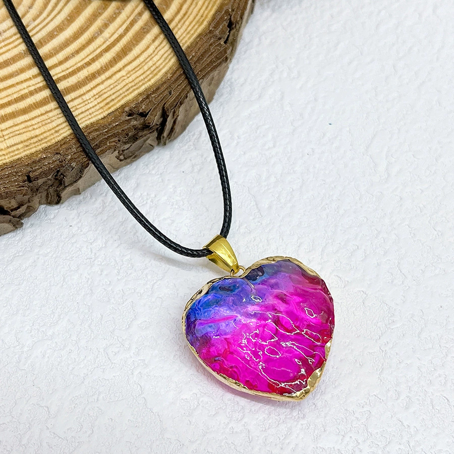 Pendant, tape heart shaped, necklace, accessory, accessories, handmade, European style