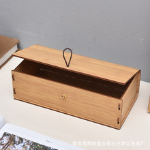 竹木眼镜盒收纳木盒首饰收纳盒翻盖礼品盒厂家直供木质茶叶盒