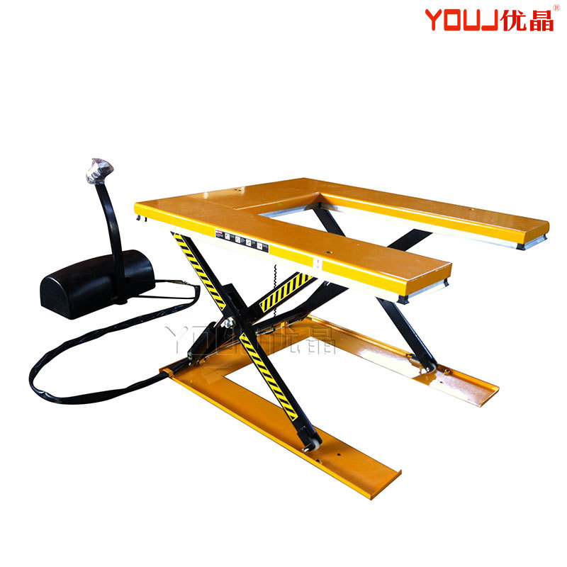 上海品牌  超低型电动平台  低放型升降平台 U型物工作平台