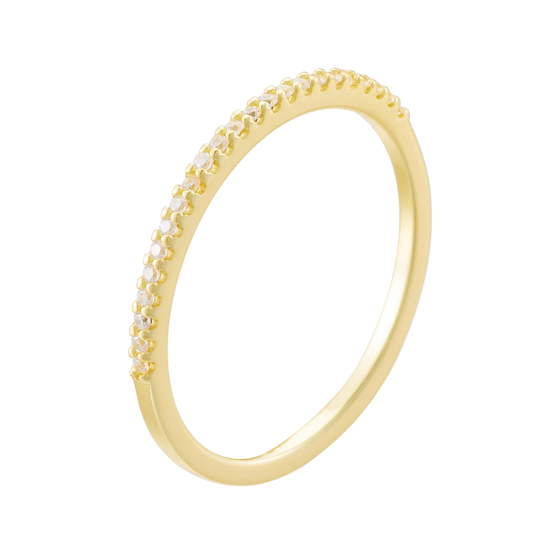 Set di anelli impilabili minimalisti con zirconi per donna_voghion.com