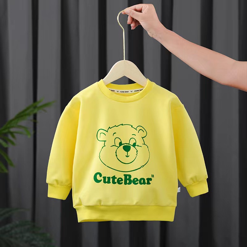 spring and autumn new pattern Children's clothing Boy T-shirts Pullover girl Cartoon Long sleeve Base coat fashion children Sweater wholesale