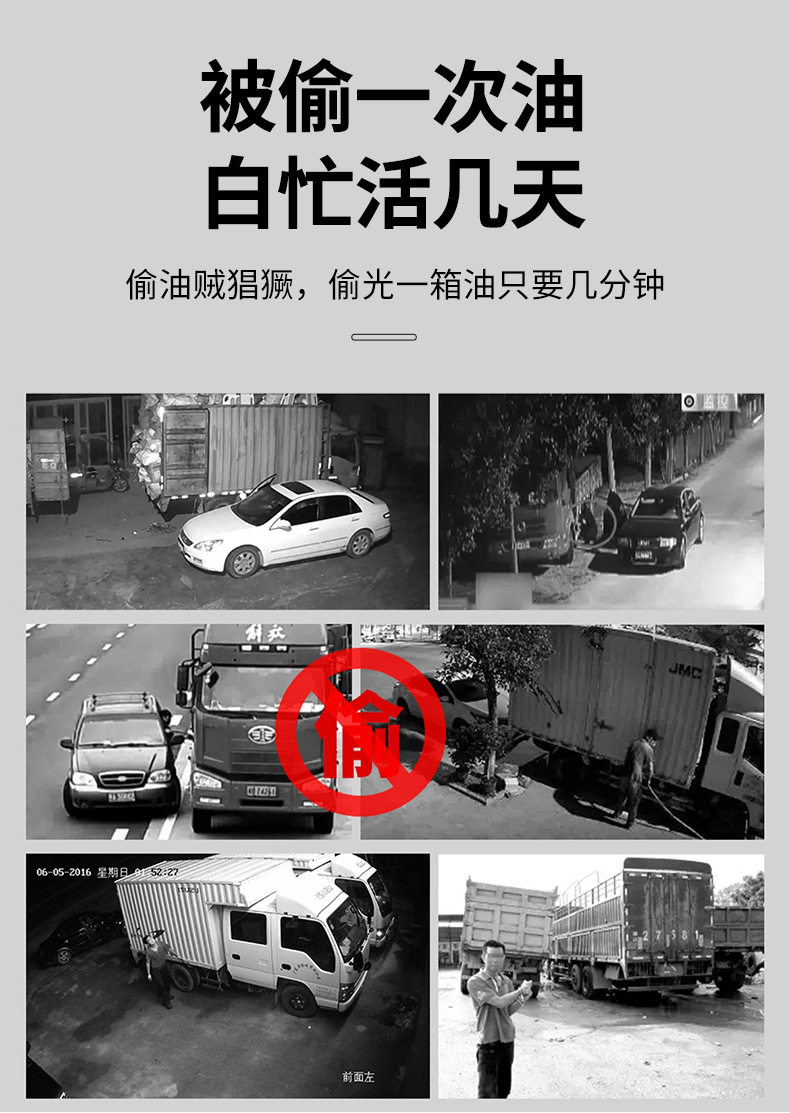 Anti-Oil Theft Truck Hd Night Vision Four-Way Panoramic Blind Spot Warning Pedestrian Alert Touch Sound Control Driving Recorder