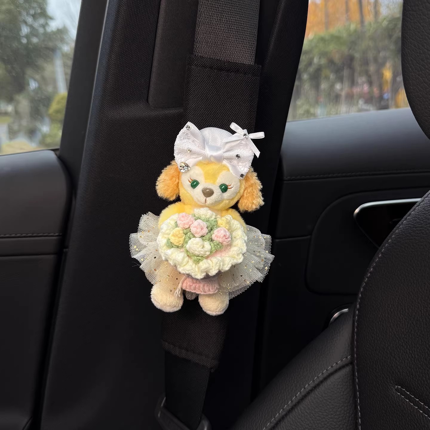 Cute Car Seatbelt Shoulder Pads with a High-End Feel for Women, Anti-Wear Clothing for a Couple, New Stellalou Design