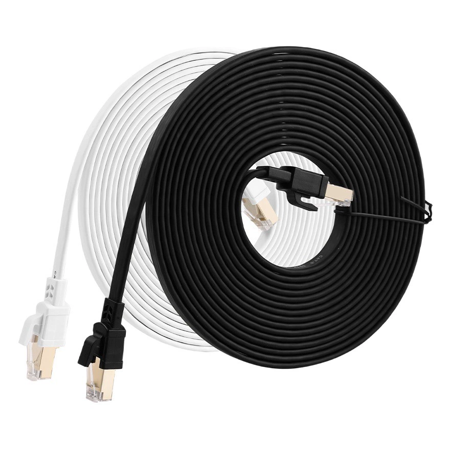 Завод в наличии продаж 0,5123510 метров CAT8 Jumper 40G2000MHZ высокоскоростной восемь типов плоского сетевого кабеля