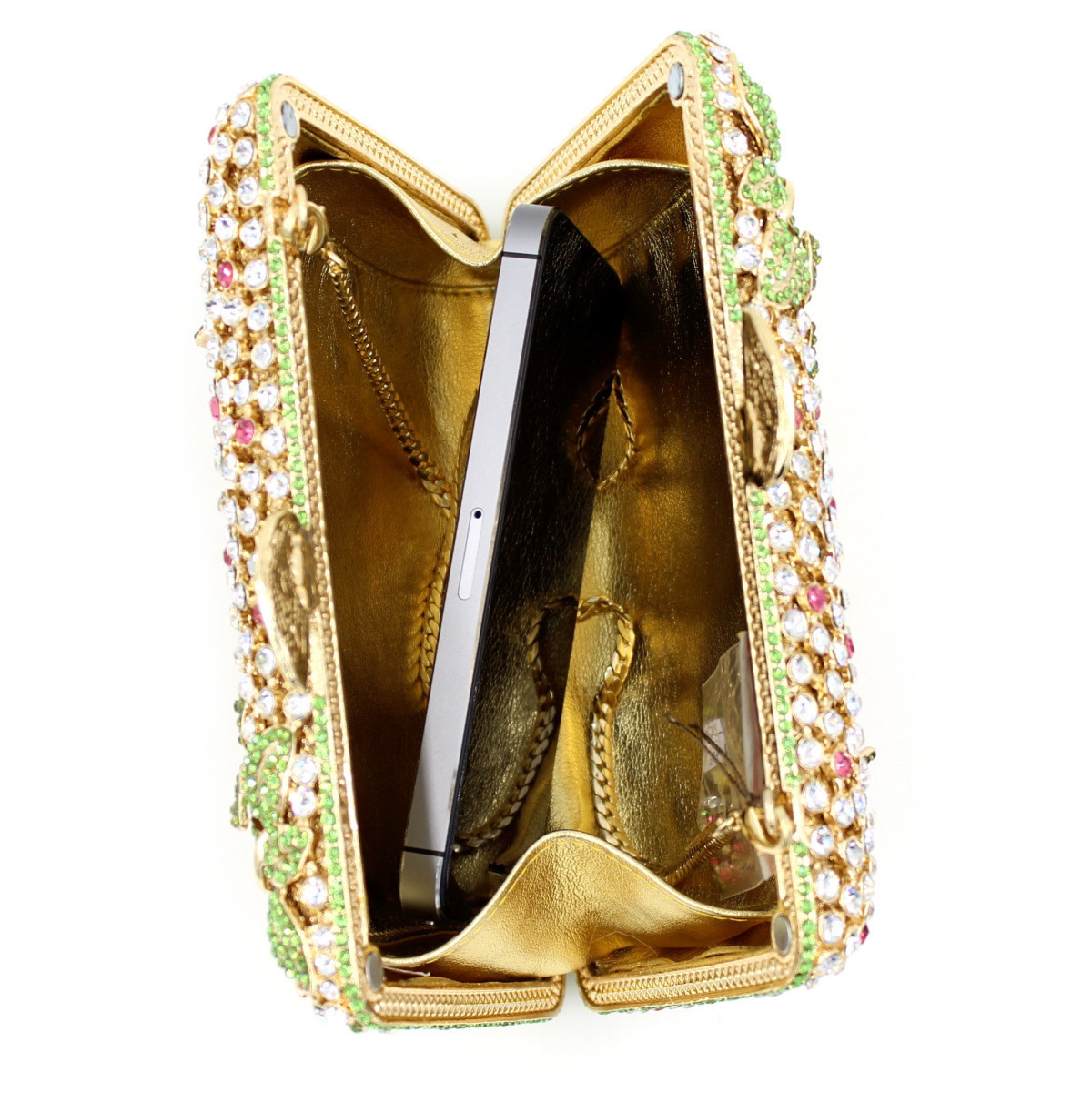 Selección estricta BL005 bolsa de diamante transfronteriza hueco bolsa de cristal de metal bolsa de cena bolsa de diamante bolsa de mano dura