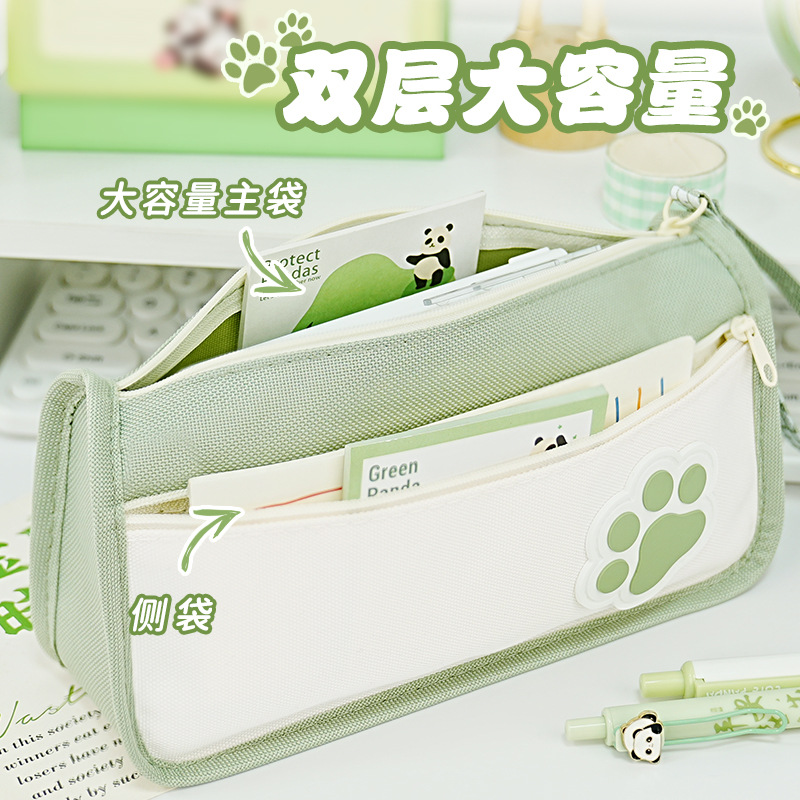 Estuche para lápices de gran capacidad para niñas, estilo ins, bolsa de papelería para estudiantes de primaria, caja de lápices para estudiantes de secundaria, nuevo 2024