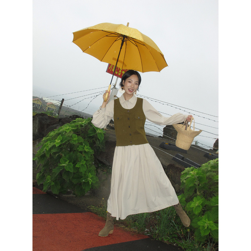 [Special Offer, Non-Refundable, Non-Exchangeable] Original Price 241 Yuan, Cardigan Two-Piece Set, Long-Sleeved Dress for Women, New Autumn Style 257102