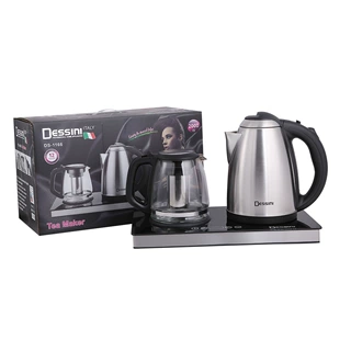 DESSINI 跨境家用家电2000W2合1双茶壶套装玻璃茶壶组合