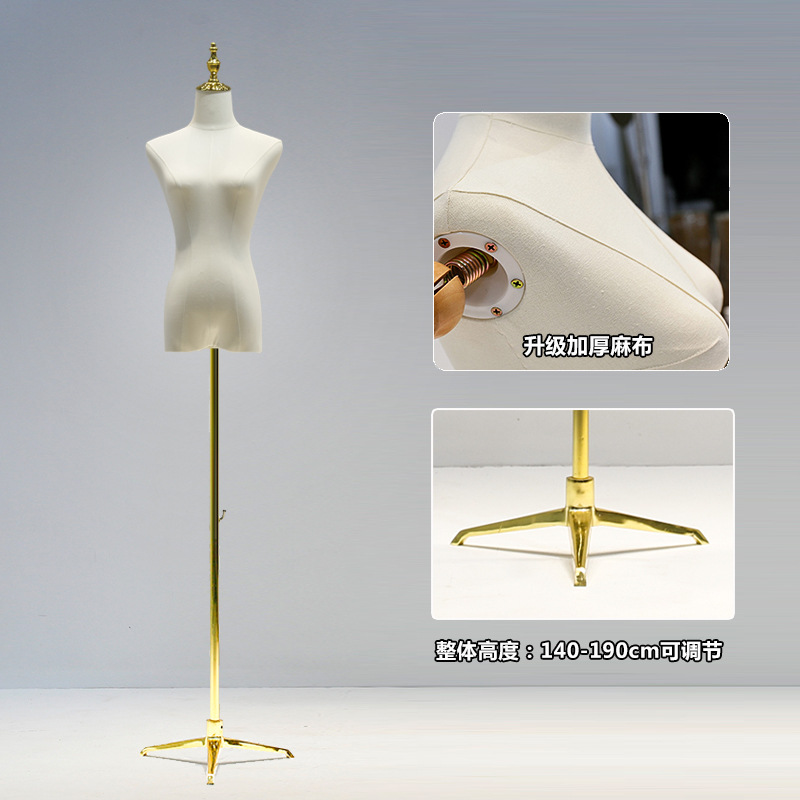 Triángulo de hierro dorado de lino grueso