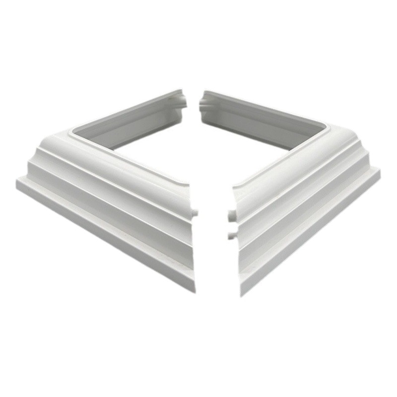 PVC guardrail accessories 4 inch split decorative base factory direct American European guardrail column base