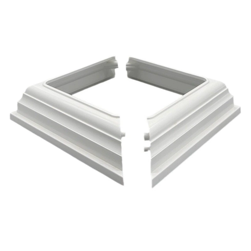 Аксессуары для ограждения из ПВХ, 4-дюймовая разделенная декоративная основа, прямые продажи с фабрики, американская европейская основа ограждения