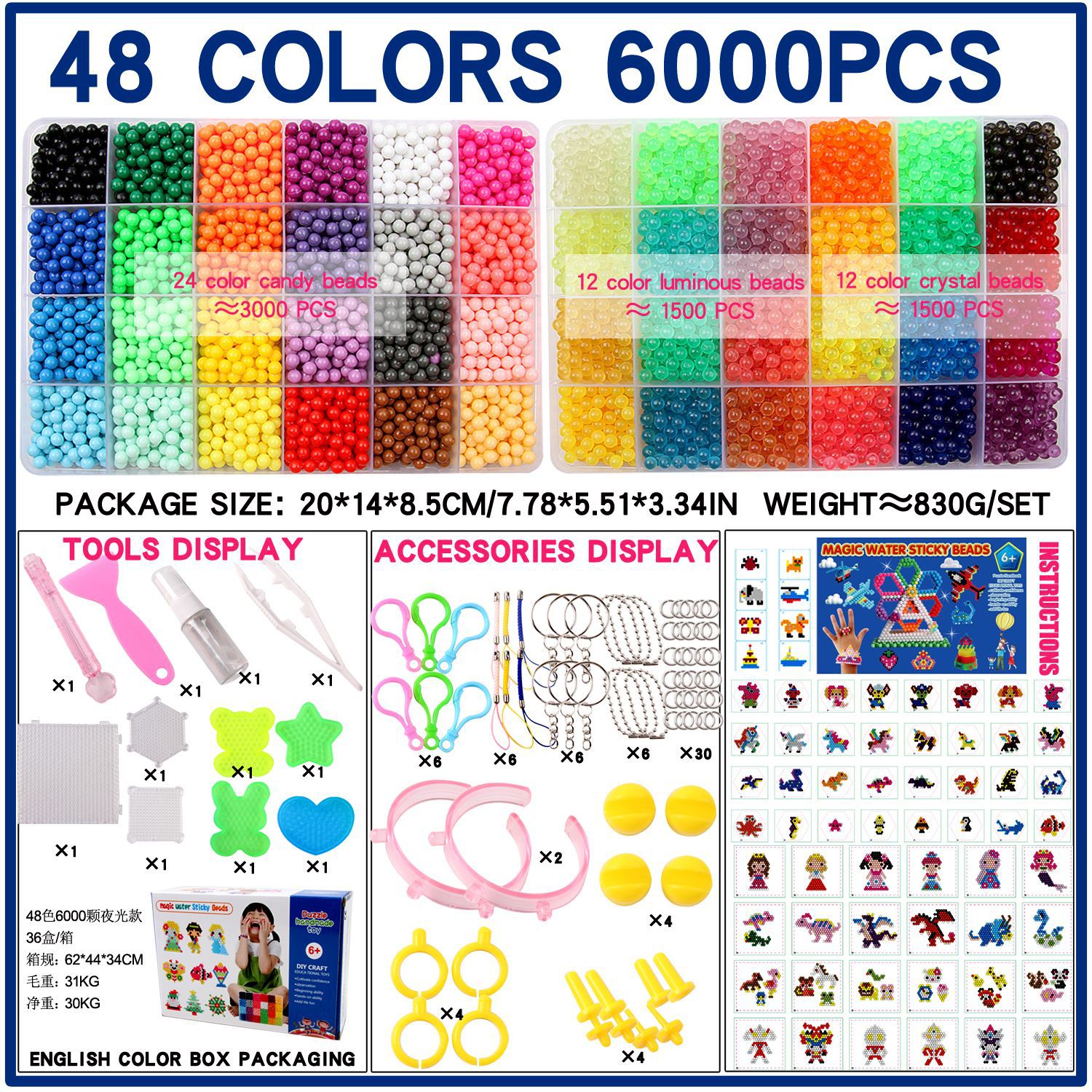 La niebla del agua perlas mágicas agua perlas pegajosas perlas solubles en agua hecho a mano DIY juguetes educativos para niños perlas mágicas agua niebla perlas rompecabezas