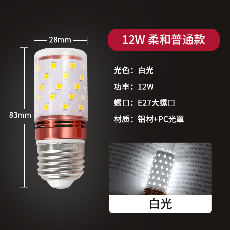 12W E27大螺口白光