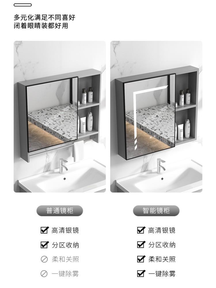 Gabinete de baño de aleación de aluminio espacial baño Placa de roca lavabo combinación de Gabinete integrado lavabo de cerámica lavabo mesa de lavado