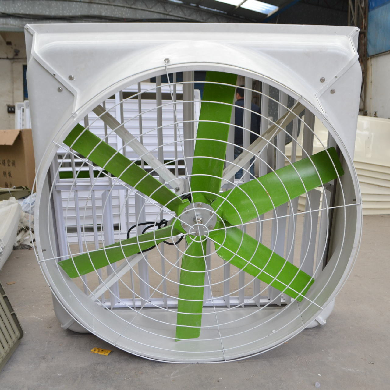 工业玻璃钢负压风机畜牧养殖换气扇大棚育雏降温排气扇玻璃钢风机