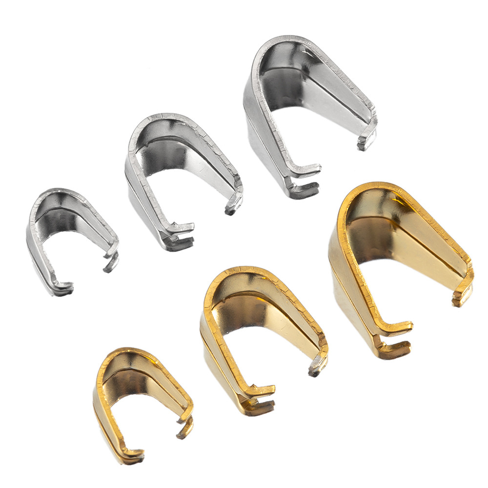 Stainless Steel 18K Gold Thick Melon Buckle Gold Color Pendant Co
