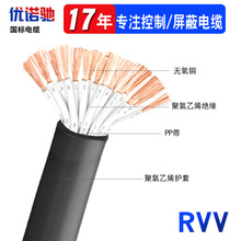 批发国标RVV软电缆线纯铜芯户外家装多芯电线阻燃信号电源护套线