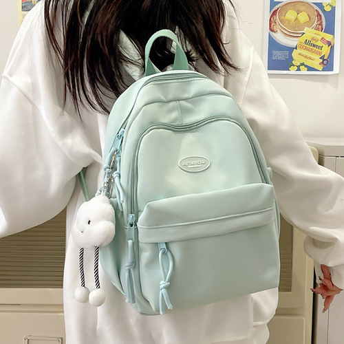 Summer and Autumn Creamy Series Teenage Girl Travel Backpack Korean Style Ins Sweet and Cute Children's Spring Outing Backpack