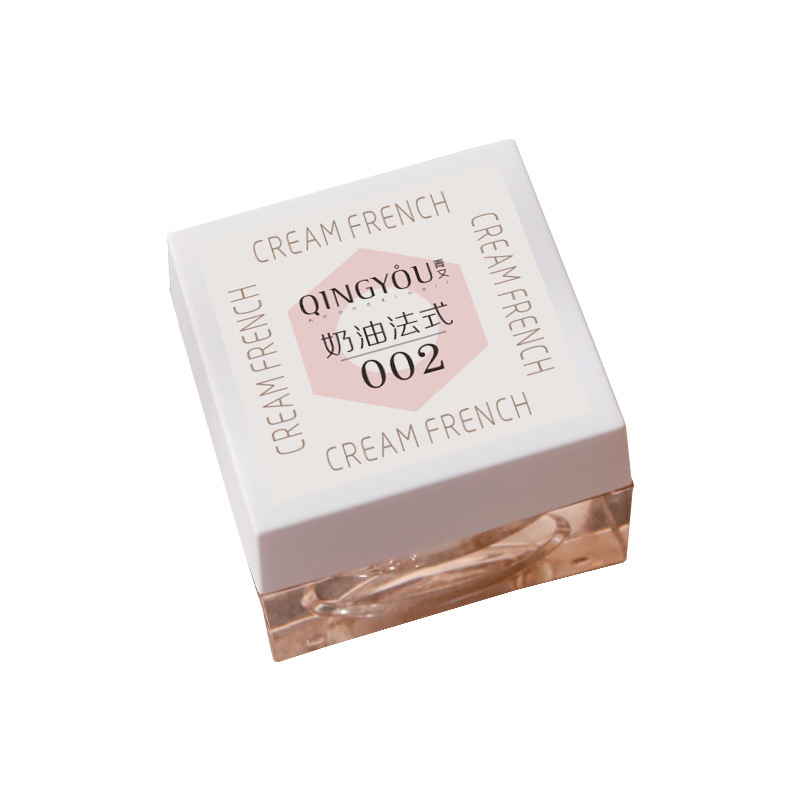 Pegamento crema de relleno de Arte de uñas de estilo japonés pegamento especial francés popular fototerapia blanco fresco textura avanzada pegamento esmalte de uñas