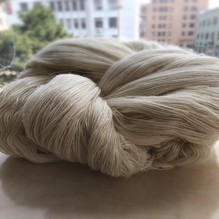 纱线厂供应30/70羊毛腈纶混纺纱48支 腈纶羊毛纱 腈毛纱 本白
