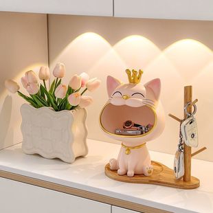Living Room Gifts, Decorations, Cat Ornaments, Wine Cabinet, Entrance Key Storage, Housewarming, Shoe Cabinet, Tv, New Home
