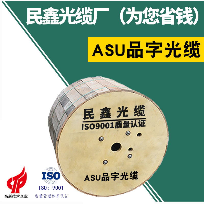 定制ASU品字光缆室外自承架空非金属4芯6芯8芯12芯迷你ADSS光缆