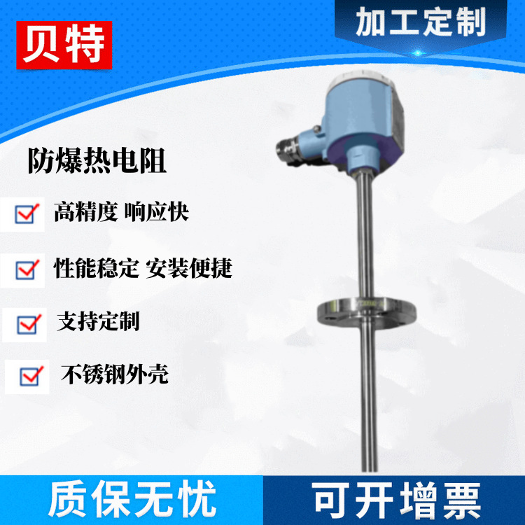 贝特防爆铠装热电阻pt100热电偶温度传感器