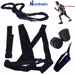 雙人體能訓練阻力繩六件套拉力繩彈力繩田徑跑步爆發力彈跳體能訓