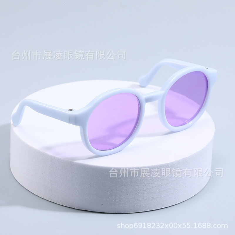 拉布布新款彩色镜片ine娃用太阳镜玩偶装饰品拉布布KT自嘲熊眼镜|undefined