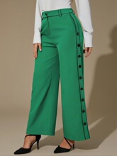B 73378 Striped Side Button Pants ���Ƴ��� �羳ŷ������