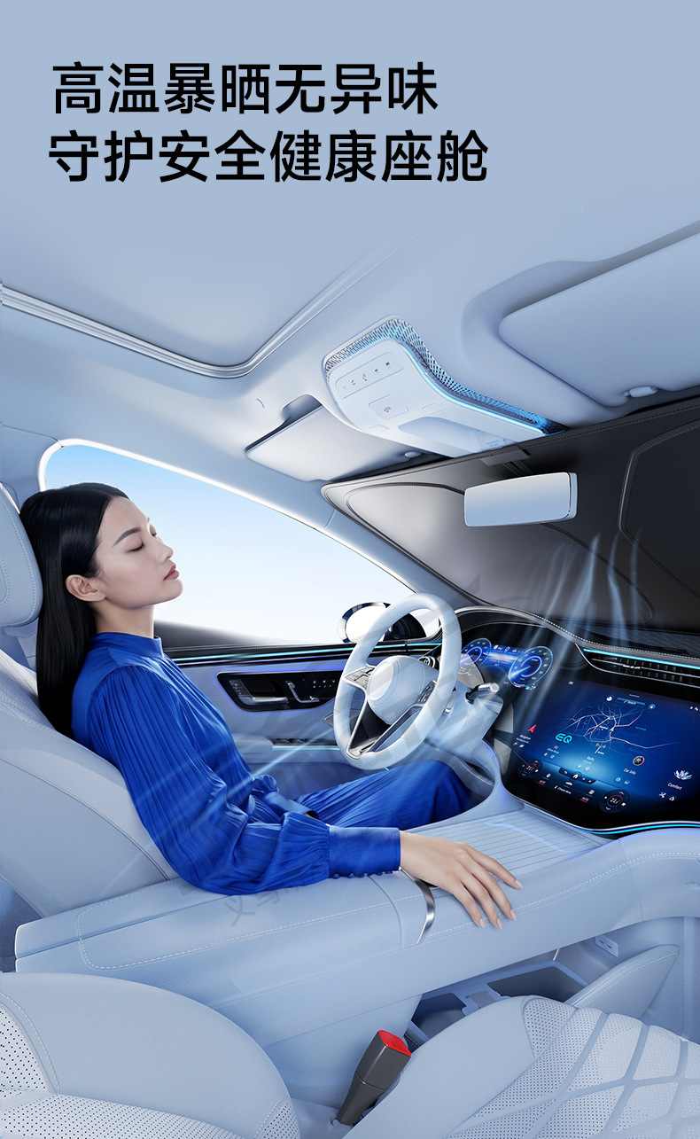 [Premium Selection] New Titanium Ice Car Sunshade for Summer, Sun Protection and Heat Insulation, Oxford Cloth Car Interior Sunshade Front Shield