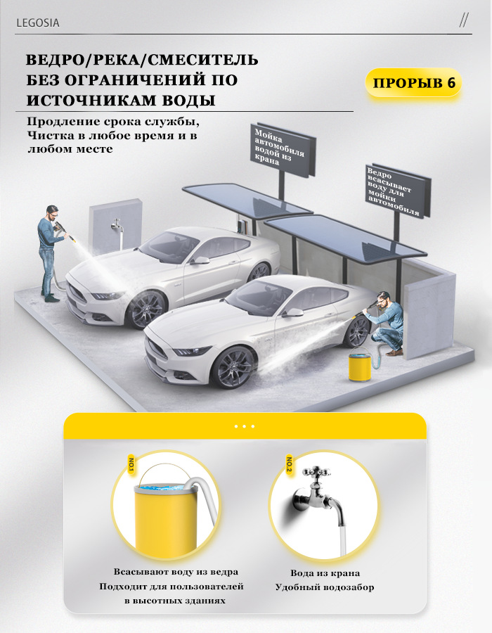 European standard household car washer, high pressure portable water gun