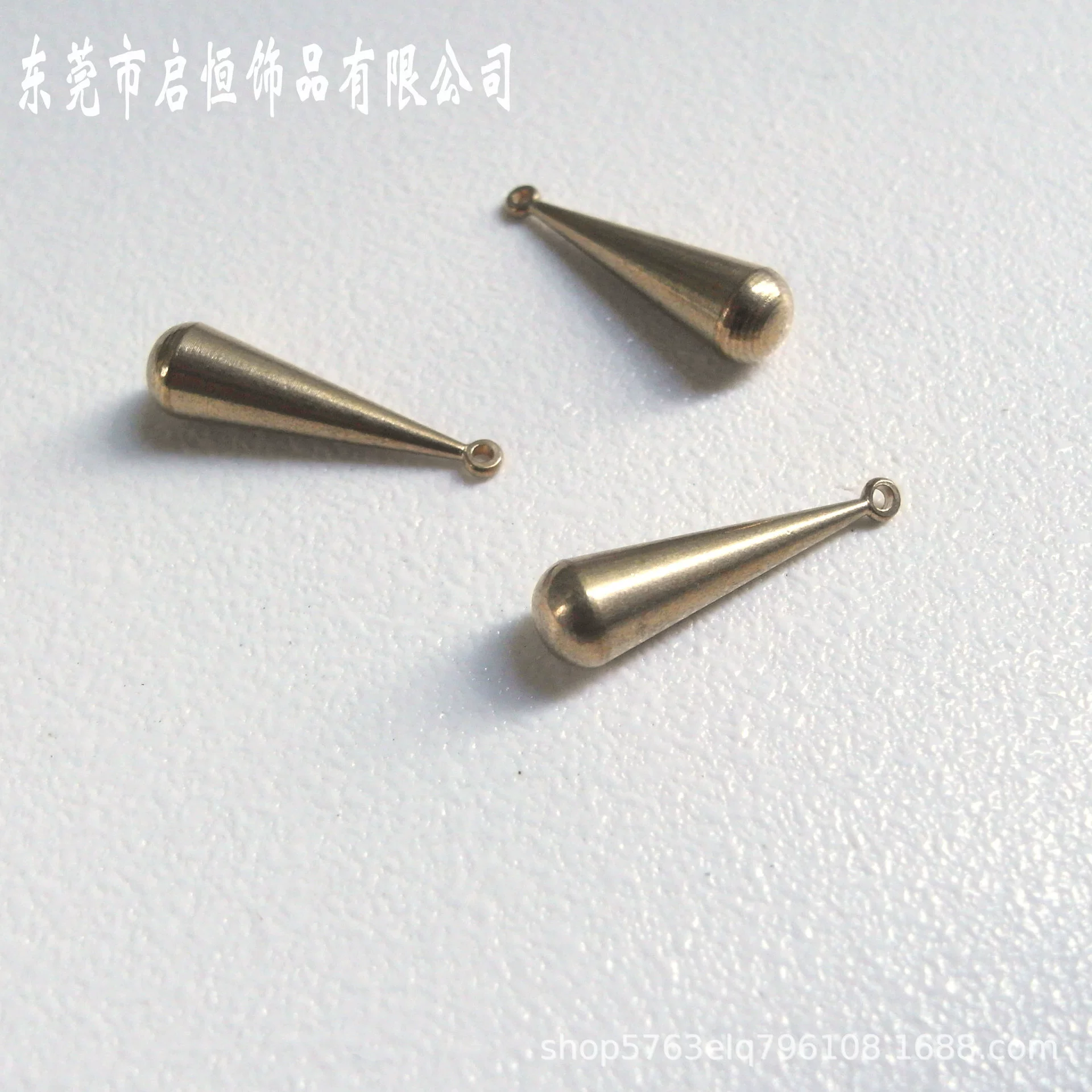 DIY ювелирные аксессуары/латунный твердый длинный каплевидный кулон/серьги-серьги Аксессуары кулон оптовая продажа