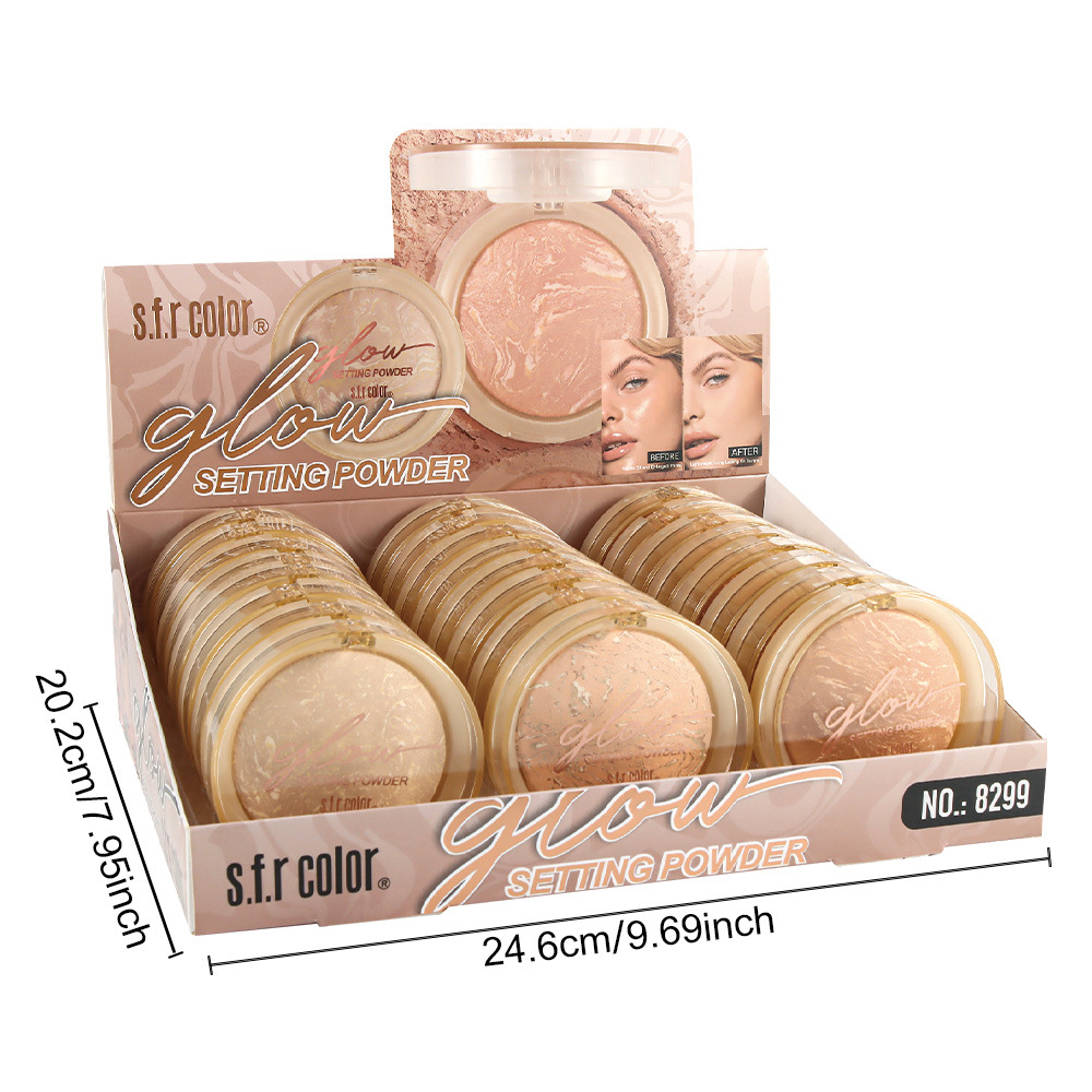 s.f.r color transfronterizo exclusivo para bloqueador de brillo, control de aceite, niebla suave duradera con polvo de maquillaje, polvo de maquillaje