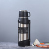 Capacious thermos, street glass stainless steel, sports bottle for traveling