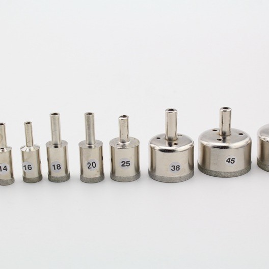 玉石手镯专用金刚石开孔钻头 玻璃开孔器 超薄细砂套筒3mm-100mm