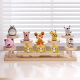 Solid Wood Storage Rack Desktop Storage Rack Practical Study Bedroom Multifunctional Wooden Countertop Storage Rack Fleshy Flower Pot